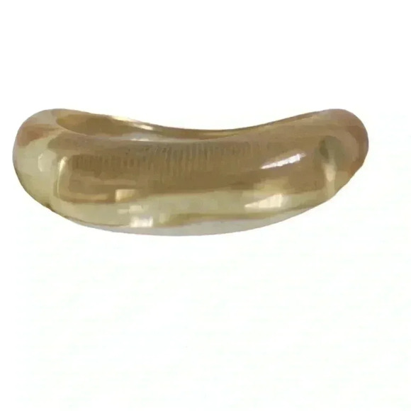 Clear Lucite Wave Bangles - Picture 9 of 12